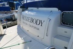 HOMEBODY Custom Graphic Boat Lettering, Ventura CA