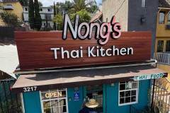 Nong's Thai Kitchen Custom Illuminated Sign by Dave's Signs.
