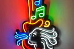 Guitar, Music Notes, Singing Custom Neon Sign