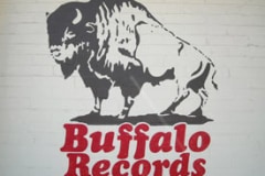 Buffalo Records Custom Painted Wall Sign