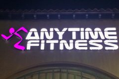 Anytime Fitness Illuminated Sign, Ventura, CA