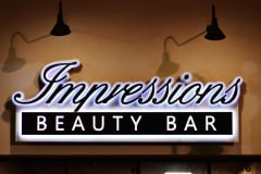 Impressions Beauty Bar Illuminated Sign