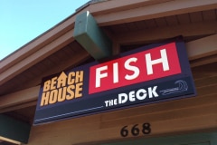 Beach House Fish & The Deck Dimensional Letter Signs