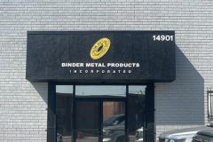 Binder Metal Products Inc Dimensional Letter Sign - Back Entrance, Gardena, CA