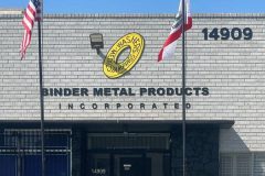 Binder Metal Products Inc Dimensional Letter Sign - Front Entrance, Gardena, CA