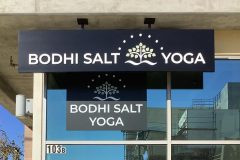 Bodhi Salt Yoga Dimensional Letter Sign - Close Up, Ventura, CA