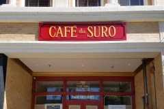 Cafe du Soro Dimensional Letter Sign and Window Graphics, Ventura, CA