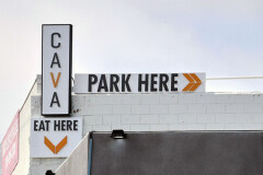 Cava Park Dimensional Letter Sign in Hollywood, CA