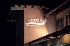 The Deck Front Lit Dimensional Letter Sign