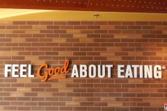 Feel Good About Eating Dimensional Letter Sign