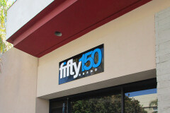 Fifty150 Brand Dimensional Letter Storefront Sign