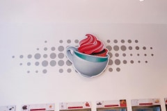 Whirly Cups Dimensional Letter Indoor Wall Sign