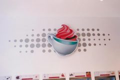 Whirly Cups Dimensional Letter Indoor Wall Sign