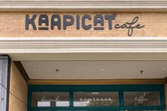 Kaapicat Cafe Dimensional Letter Sign, Ventura, CA