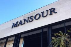 Mansour Dimensional Letter Sign, Los Angeles, CA