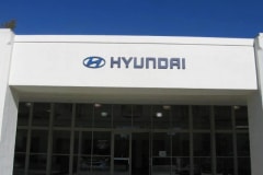 Hyundai Dealership Dimensional Letter Sign, one of our National Sign Accounts