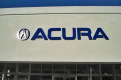 Acura Santa Barbara Dimensional Letter Sign. We are a National Sign Company.
