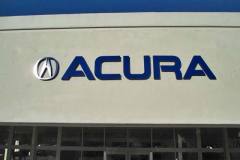 Acura Santa Barbara Dimensional Letter Sign. We are a National Sign Company.