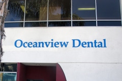 Oceanview Dental Dimensional Letter Sign
