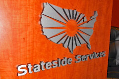 Stateside Engineering Dimensional Letter Sign, Interior Office Sign