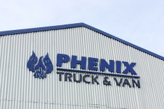 Phenix Truck and Van Dimensional Letter Sign, Pomona, CA