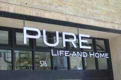 Pure Life and Home Dimensional Letter Sign