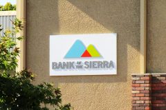 Bank of the Sierra Dimensional Letter Sign, Tulare, CA