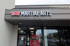 Edge Martial Arts Channel Letter Storefront Sign