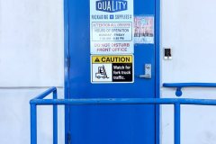 Quality Packaging Supplies Exterior Office Door Sign, Oxnard, CA