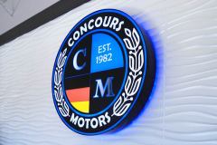 Concours Motors Illuminated Interior Lobby Sign, Ventura, CA