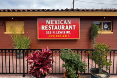 El Tecolote Restaurant wall sign restaurant exterior in Camarillo, California