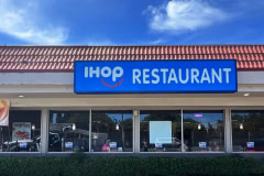 IHOP Restaurant illuminated wall sign - storefront in Camarillo, California