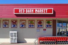 Red Barn Market Illuminated Lightbox Sign, Ventura CA