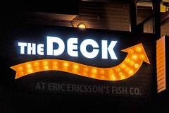 The Deck Front Lit Dimensional Letter Sign