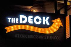 The Deck Front Lit Dimensional Letter Sign