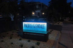 Pacifica Glendale Apartments Illuminated Monument Sign