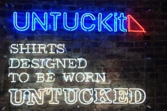 UNTUCKit Shirts New York City Custom Neon Sign