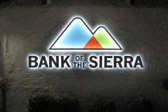 Bank of the Sierra Illuminated Channel Letter Outdoor Sign