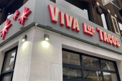 Viva Los Tacos Illuminated Restaurant Sign, Pittsburgh, PA