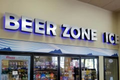 Fuel Depot Market Interior Illuminated Channel Letter Sign – Beer Zone Ice