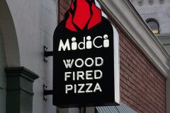 Midici Wood Fired Pizza Illuminated Blade Sign in Ventura, CA
