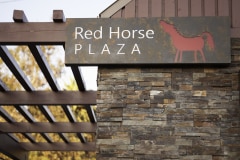 Red Horse Plaza Dimensional Letter Sign in Oak View