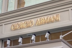 Giorgio Armani Illuminated Sign