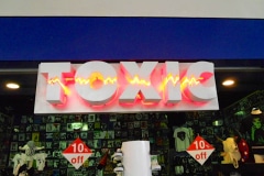 Toxic Illuminated Sign using Neon & Channel Letters