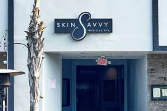 Skin Savy Spa sign in Hermosa Beach by Dave\'s Signs.