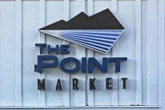 The Point Market Illuminated Sign, Summerland, CA