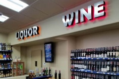 Fuel Depot Market Interior Illuminated Channel Letter Signs – Liquor Wine