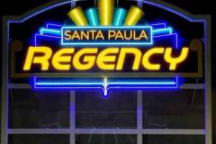 Santa Paula Regency Illuminated Theatre Sign, Santa Paula, CA