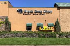 Black Bear Diner Channel Letter Sign Installation - Back, Palmdale, CA