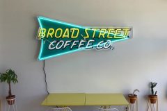 Broad Street Coffee Interior Neon Sign, Malibu, CA